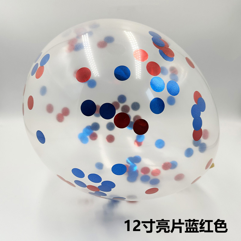 12 pulgadas globo de sequilla decoración de látex transparente globo de papel de decoración de boda fiesta de cumpleaños al por mayor