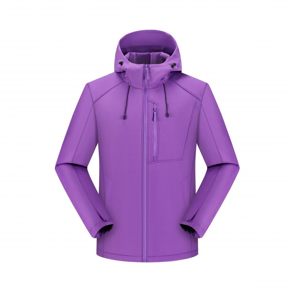 Chaqueta Softshell con Capucha para Hombre de Poliéster, Impermeable y Cortavientos, con Forro Térmico