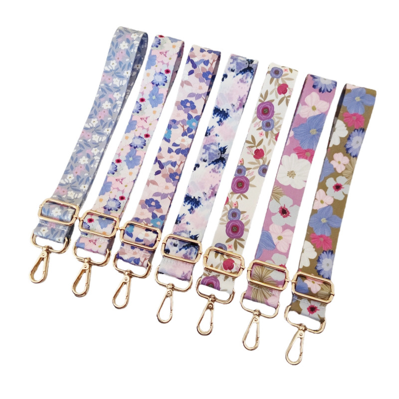 67g Weight Bag Strap Bag Accessories Type All Seasons Polyester Flower Bag Strap