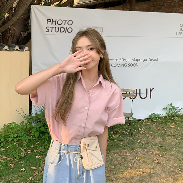 Summer thin design retro shirt
