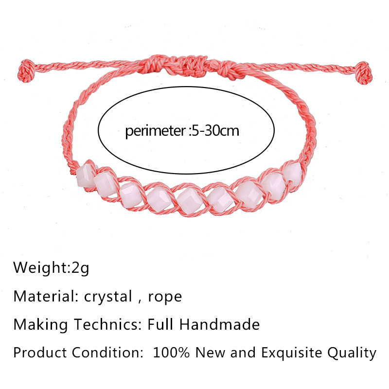 Ethnic Style Geometric rope Knitting Artificial Crystal Womenu0027S Bracelets