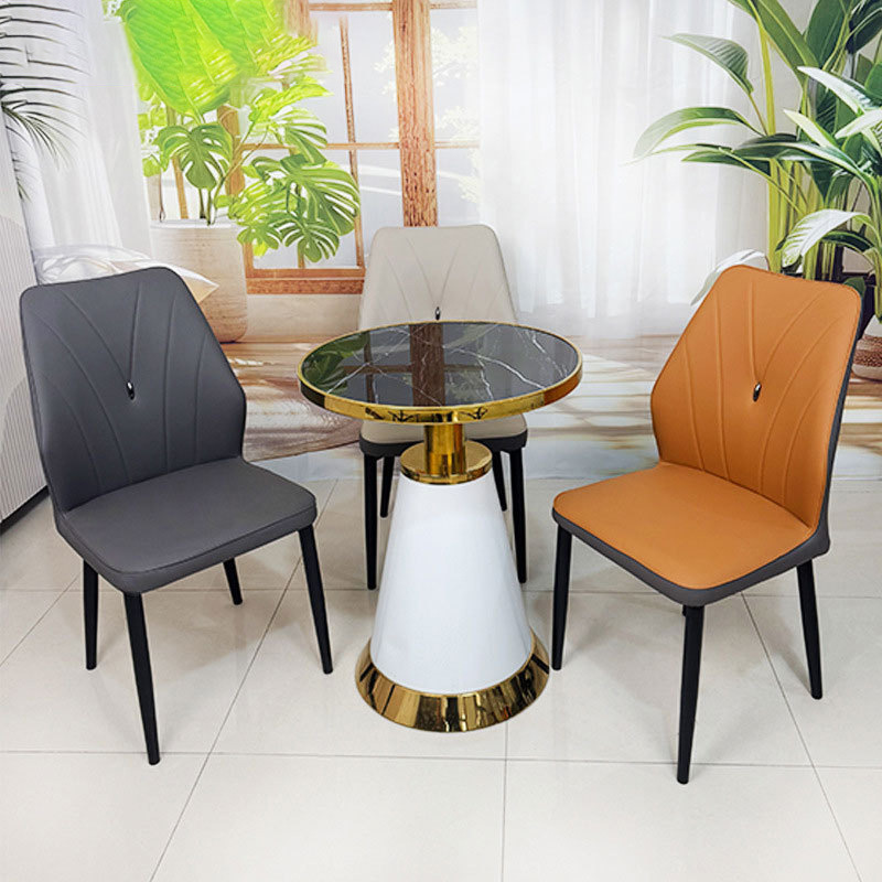 Silla de comedor Silla de respaldo de alta gama para el hogar Spot Cafe Hotel Chair Fabricante Venta al por mayor Silla de comedor con respaldo simple