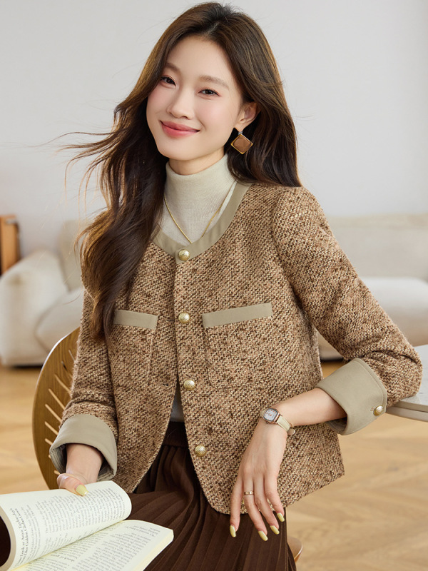 小个子洋气小香风外套2025新款西装女士英伦风复古法式春秋高级感|undefined
