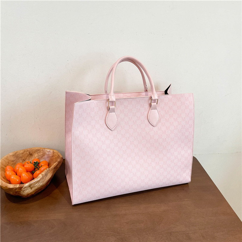 2024 nueva moda simple de gran capacidad impresión retro bolso de mano letras de marea portátil bolsa de mujer de viaje