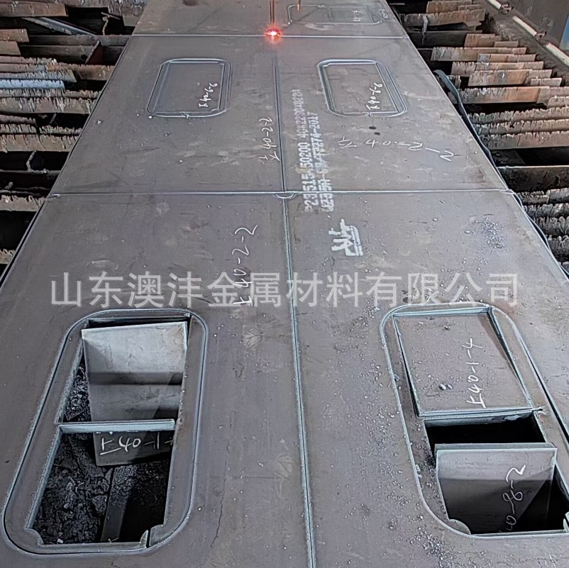 澳沣16MnR容器钢板 正火热轧钢板 尺寸16*2200/2500*12000切割