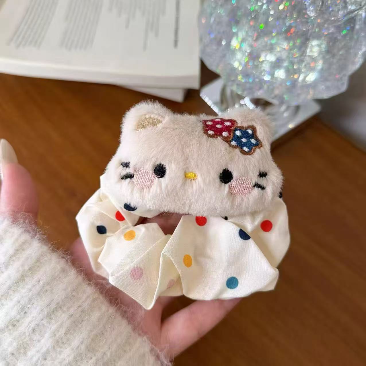 KT 도트무늬 머리끈