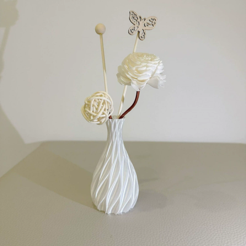 Ваза Satin 3D-печатная, простой стиль, сатиновая отделка, разные размеры