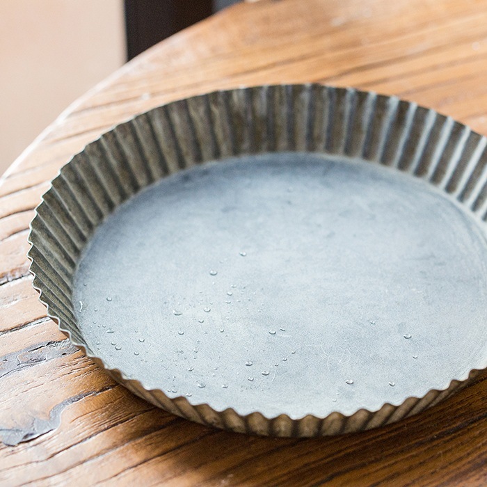 铁艺收纳铁盘花盆托盘果盘杂物盘花园收纳工具盘复古装饰摆件