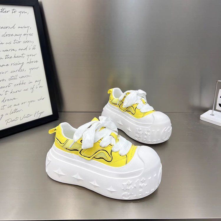 2026 nuevo verano nuevo estilo de moda versátil estudiantes zapatos deportivos ociosos feos y bonitos cabeza grande chic zapatos muffin