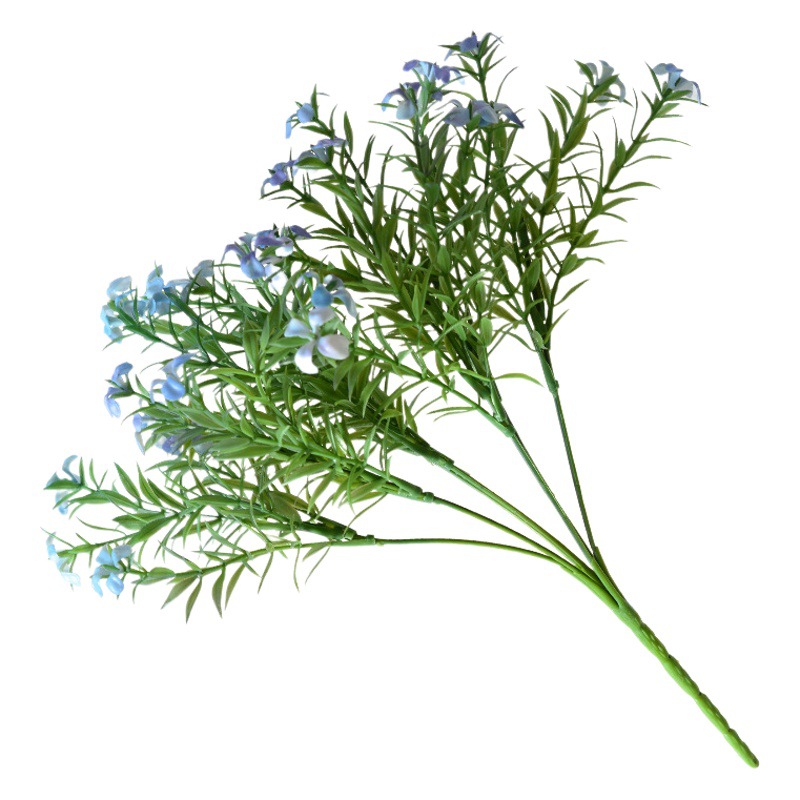 Spray artificial color 4-pétalo flor pequeña flor hogar Decoración de la boda flor artificial Flor de seda Flor de plástico fábrica de flores al por mayor