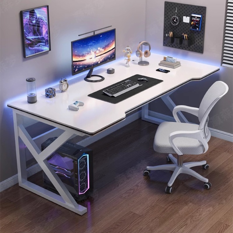 Computer Desk Desktop Home Bedroom Table and Chair E-Sports Simple Table Home Work Desk New Desktop Rrω