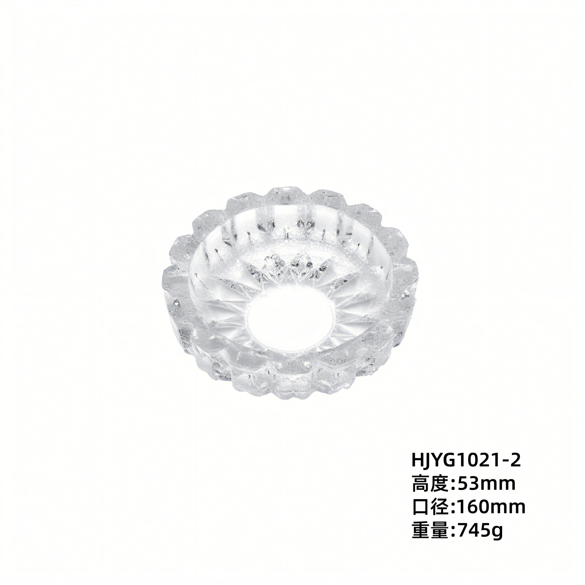 Cenicero redondo al por mayor en stock Cenicero de vidrio habitaciones de hotel clube de oficina sala de conferencias con adornos impresa LOGO