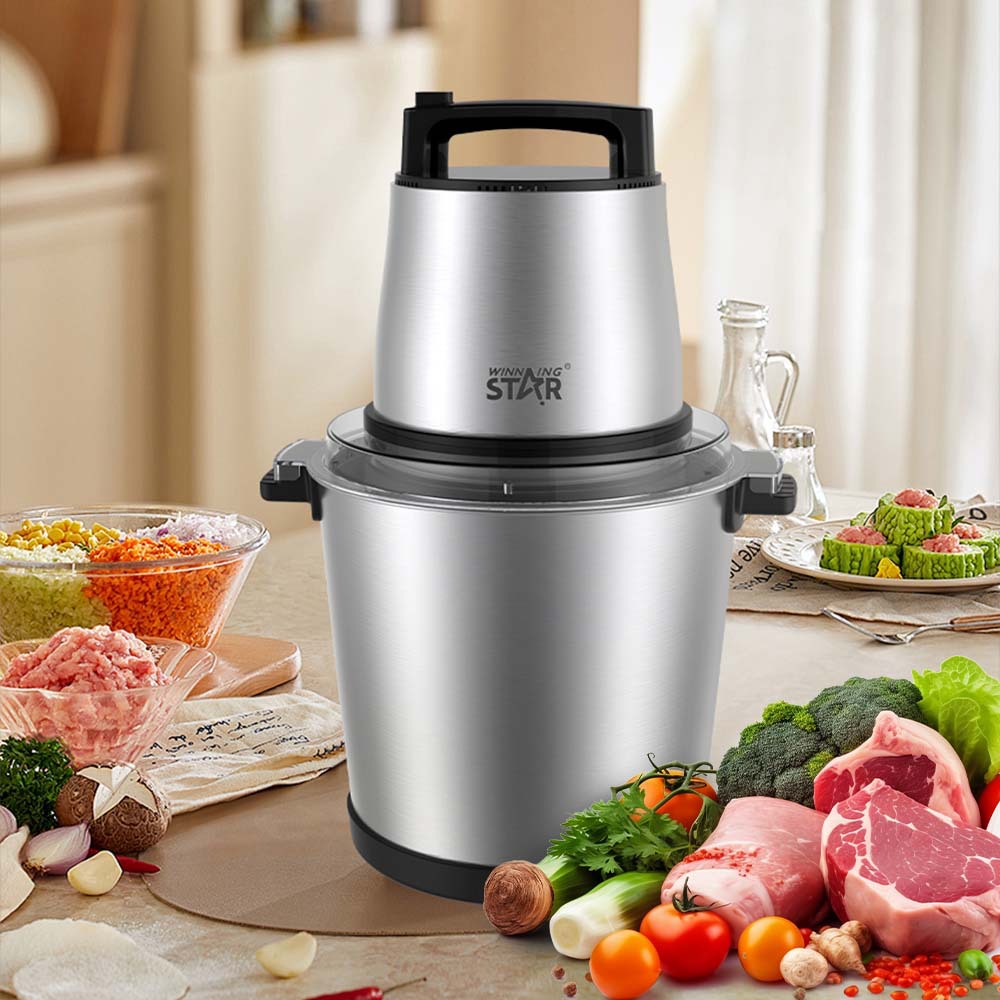 Winning Star crossover exclusivamente para carne molida de acero inoxidable 12L, suplemento alimenticio, máquina de cocción multifuncional, picadora de carne