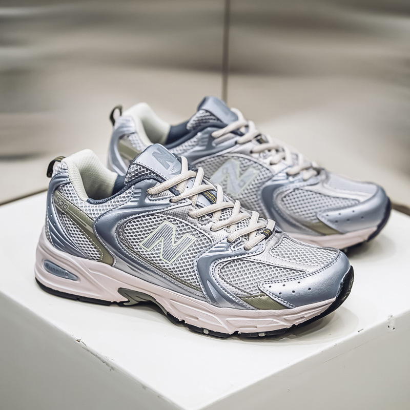 New Balance 530 Gray Silver Sports Shoes for Women 2025 New Summer Men's Shoes Popular Versatile Mesh Shoes New Balance 530 Gray Silver Sports Shoes for Women 2025 New Summer Men's Shoes Popular Versatile Mesh Shoes
