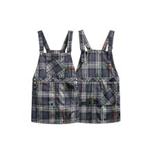 YUU美式复古纯棉清新小碎花工装长裙女辣妹A字背带裙学生裙子221