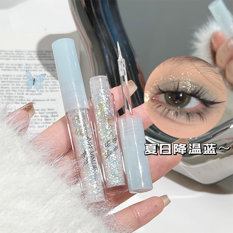 Art Value Sunruo Star Liquid Eye Shadow Kit de cinco colores, superposición de puntos, sombra de ojos rosa natural