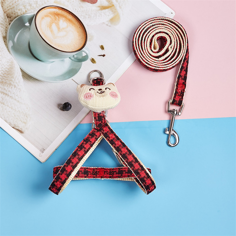 Transfronterizo nuevo oso marioneta correa de mascota traje de peluche ajustable anti-rotura correa de perro al por mayor