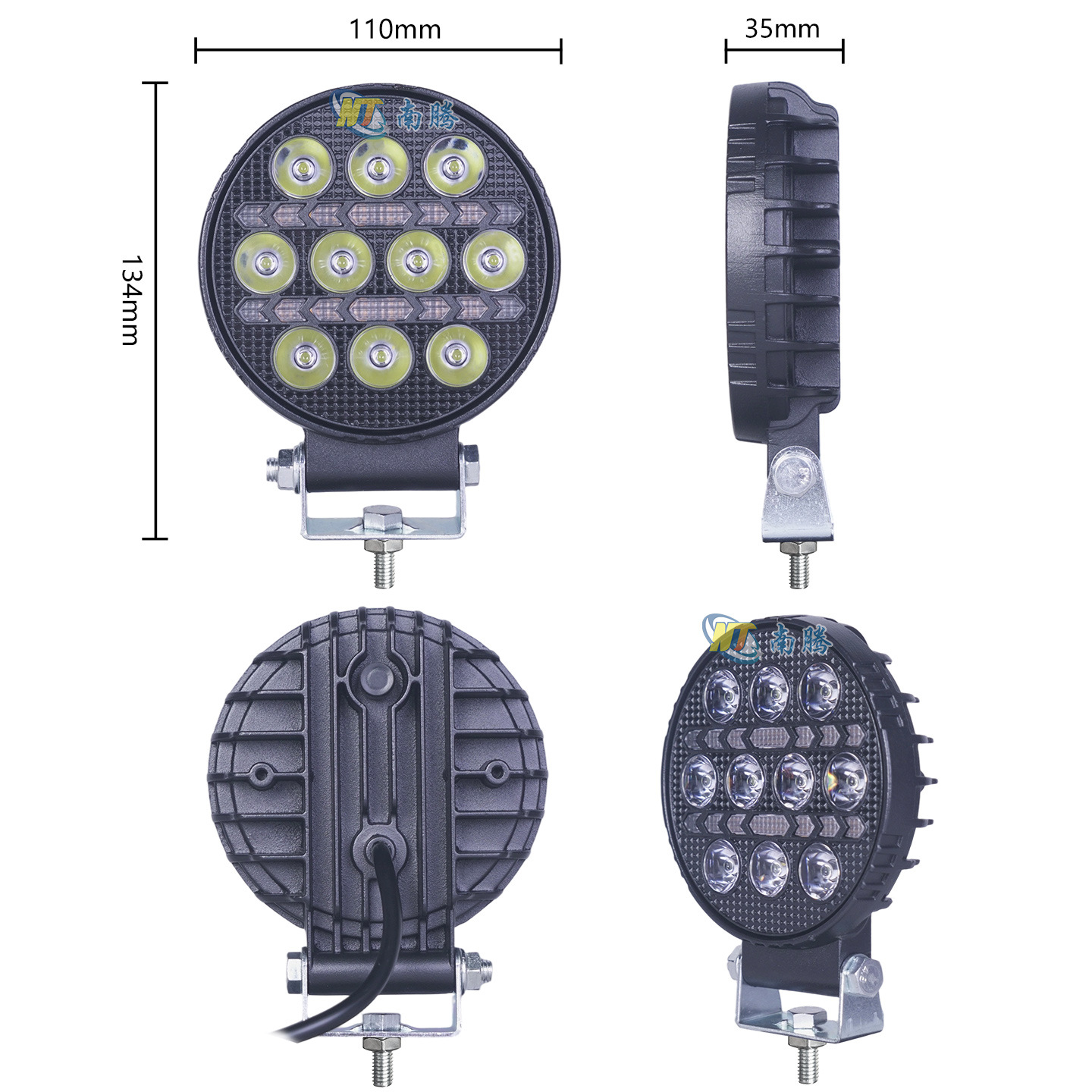 Tipo de línea de motocicleta todoterreno LED de alto brillo antivibración transformación de ingeniería súper brillante con lámpara diurna image 3
