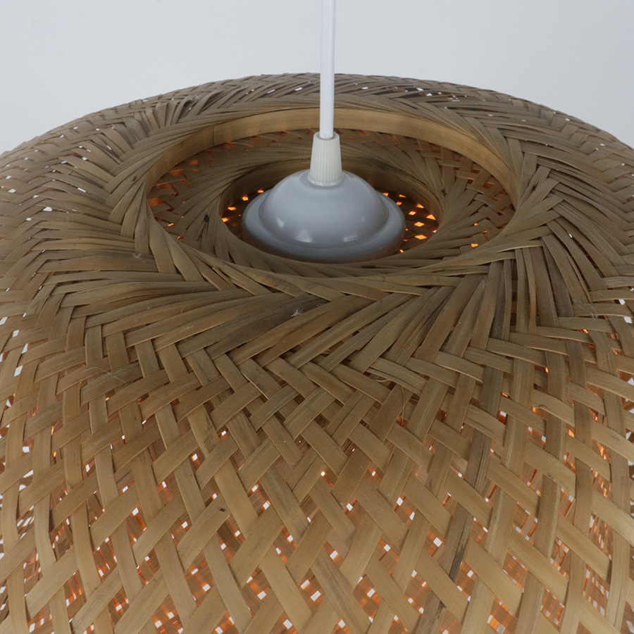 Lámpara de bambú nuevo chino antiguo creativo bambú linterna té restaurante olla caliente japonés retro Zen