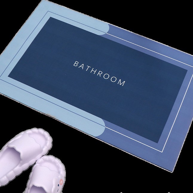 Alfombra de suelo transfronteriza alfombra de suelo antideslizante de baño de color sólido alfombra de barro suave de diatomita simple cocina alfombra de suelo de baño