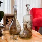 琉璃手工花瓶水养水培插花鲜花瓶子创意透明居家装饰工艺酒具摆件