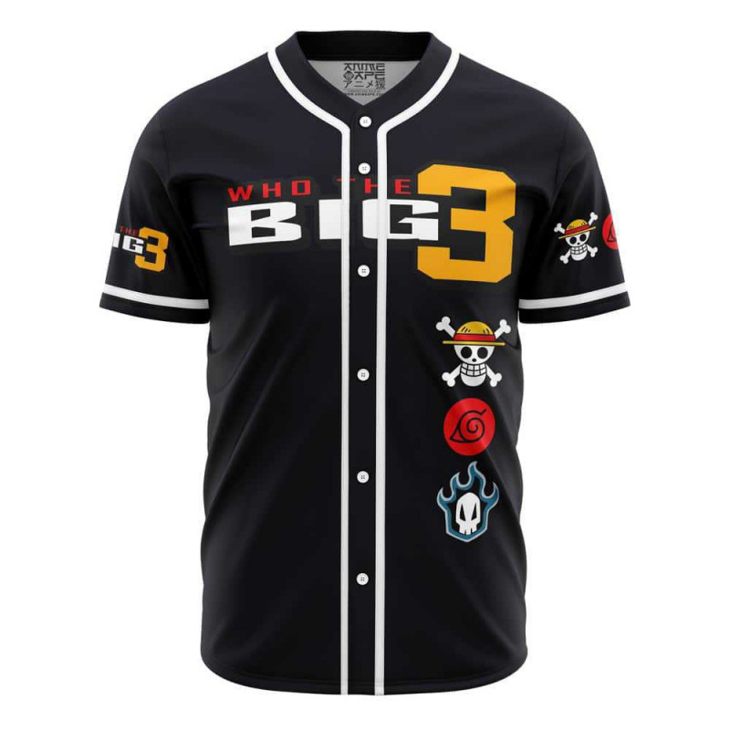 2025国境を越えた新しいWhoThe Big 3V1 3dデジタルプリント野球服半袖シャツファッション男女|undefined