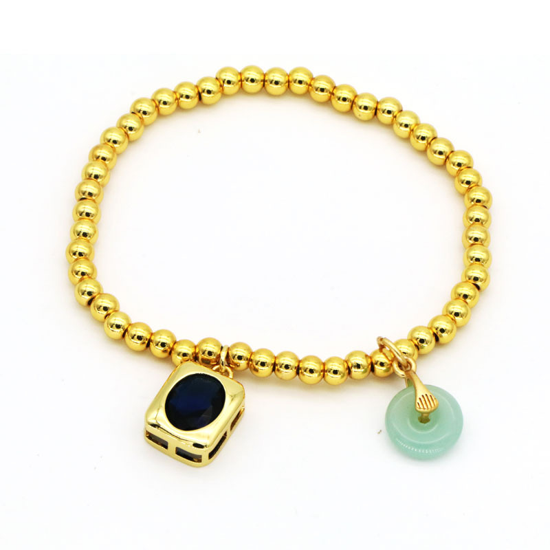 Fashion Devilu0027S Eye Copper Beaded Bracelets 1 Piece