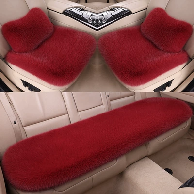 Cushion Imitation Fox Plush Winter – Seat cushion, seat cover