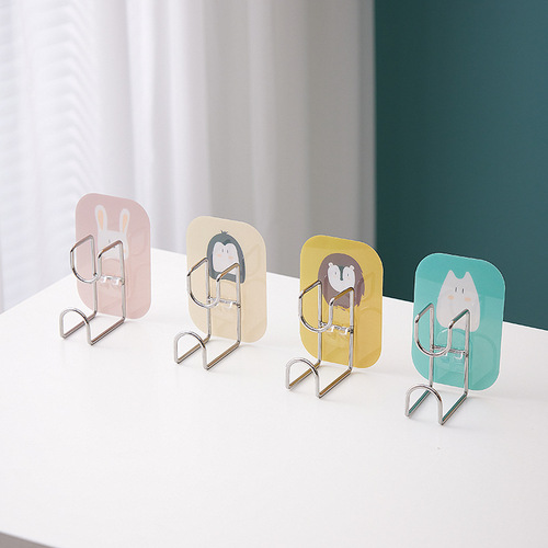 Hole-free hook washbasin rack for home kitchen bathroom toilet storage rack wall-mounted hanging washbasin storage basin rack