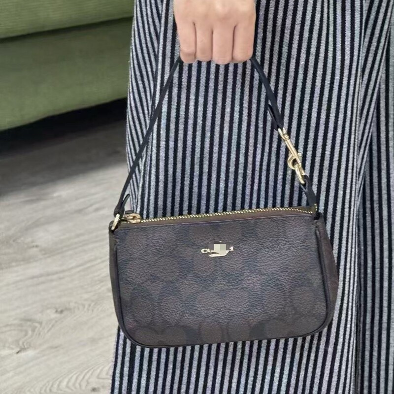 Women's fashion versatile Nolita mahjong bag, shoulder bag, underarm bag, vintage pattern shoulder crossbody bag, dumpling bag
