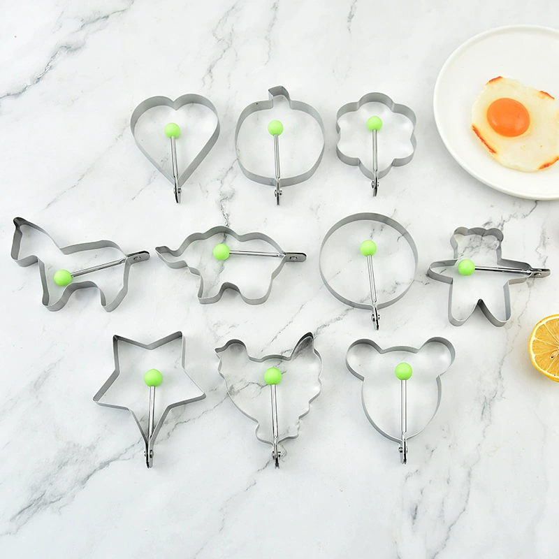 Нержавеющая сталь омлет варка яйцо омлет плесень домашняя ручка pp омлет кружок креативный медвежонок омлет