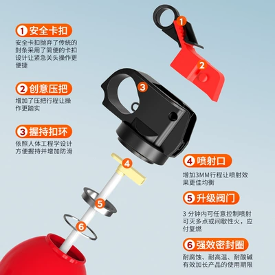 Vehicle fire extinguisher Fire Extinguisher Small Portable