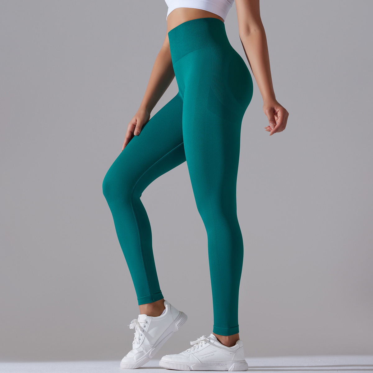 Modern Style Simple Style Solid Color Nylon Cotton Blend Active Bottoms Leggings display picture 53