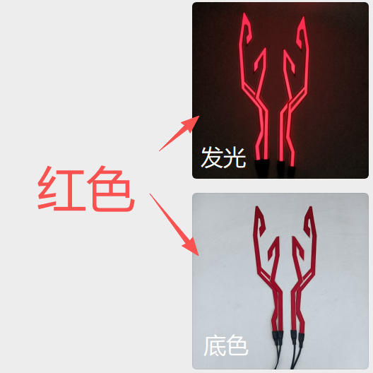 Casco de motocicleta, tira luminosa, tira luminosa de locomotora, casco rojo, tira luminosa, tira de luz, soporte, batería de luz de cuatro cascos