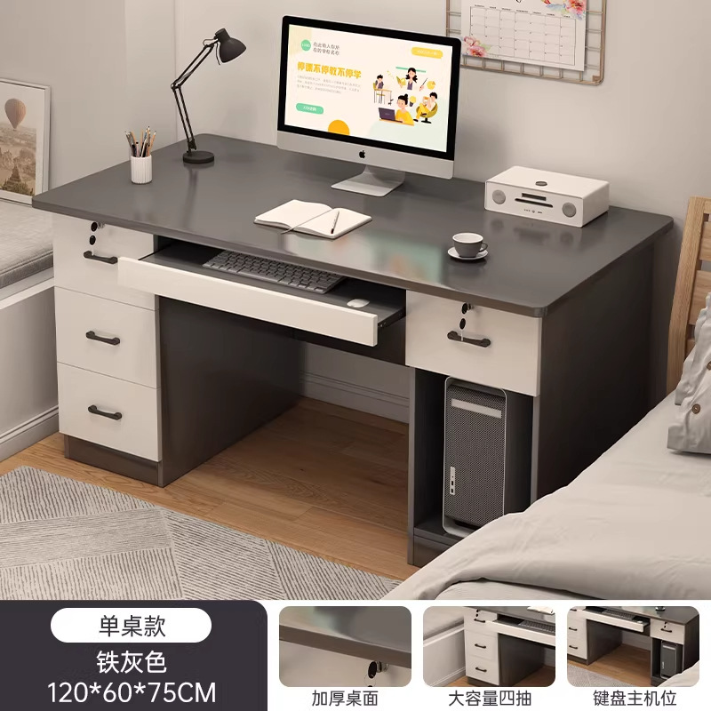 Escritorio para estudiantes, escritorio para estudio en casa, escritorio para escribir, escritorio de oficina sencillo, escritorio para dormitorio con cajones, escritorio para computadora de sobremesa
