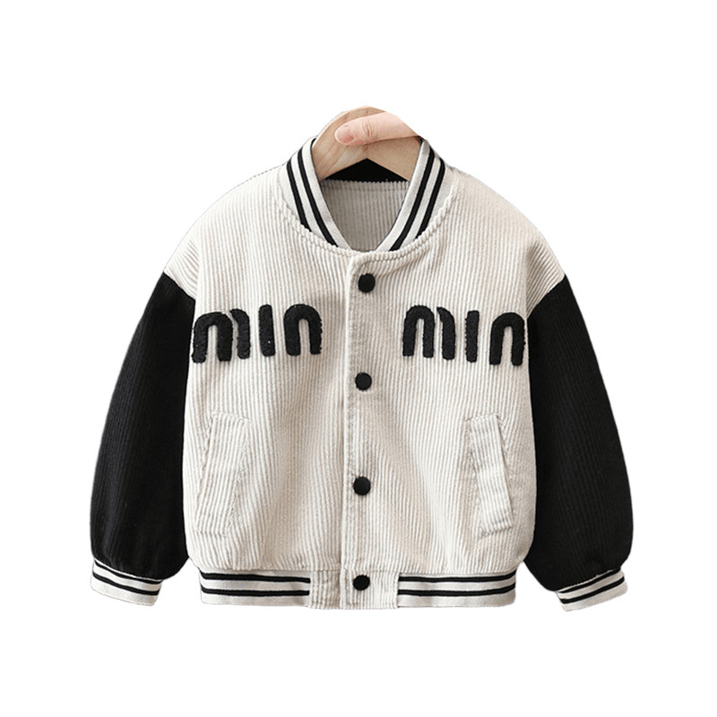 7819 chaquetas de primavera para niños 2025 nuevos hombres y bebés primavera guapos uniformes de béisbol de moda chaquetas de primavera para niños