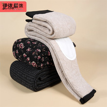 妈妈款棉裤冬季新款护膝加厚外穿棉裤中老年女装直筒裤高腰保暖裤