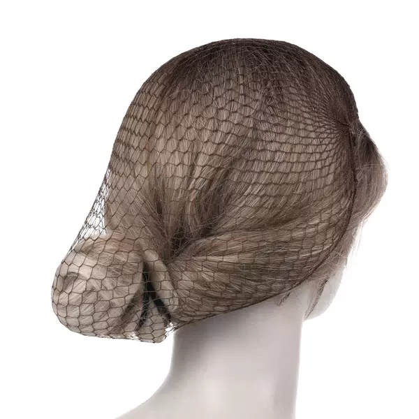 Cross-Border Wholesale Coarse Hair Net for Adults, Coffee Color and Black Hair Net, Catering Hair Bun Cap, High Elasticity Invisible Hair Net