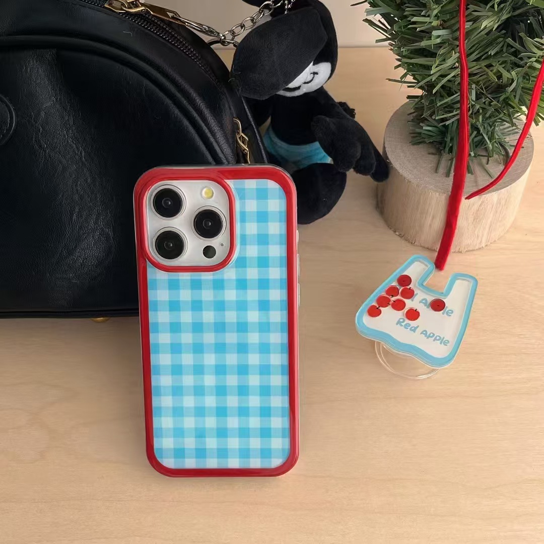 Ins estilo coreano lindo oso de línea para 15ProMax nuevo iPhone 14 Apple 13P funda para teléfono móvil 12 mujeres
