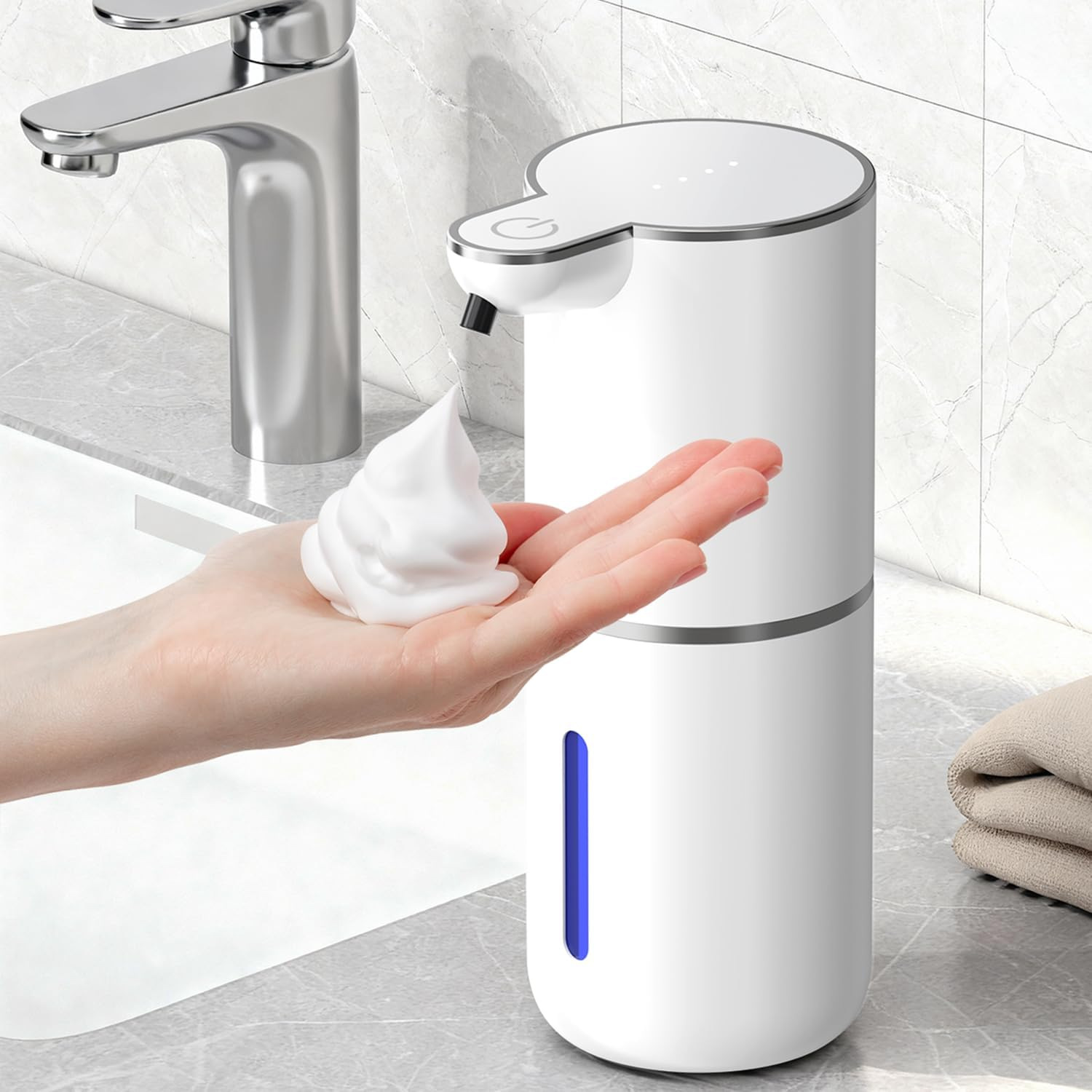 Dispensador Automático de Jabón P11 de ABS, Sensor Automático, Espuma Inteligente, para Baño y Cocina