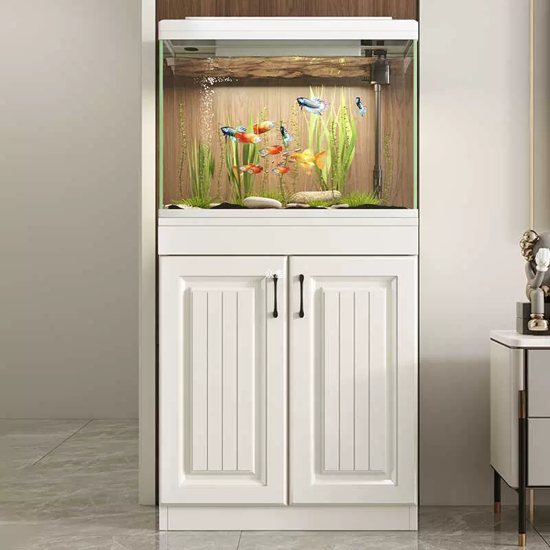 Прямоугольный аквариум с золотыми рыбками для гостиной небольшой средний 2024 новый домашний ландшафт с шкафом вертикальный аквариум