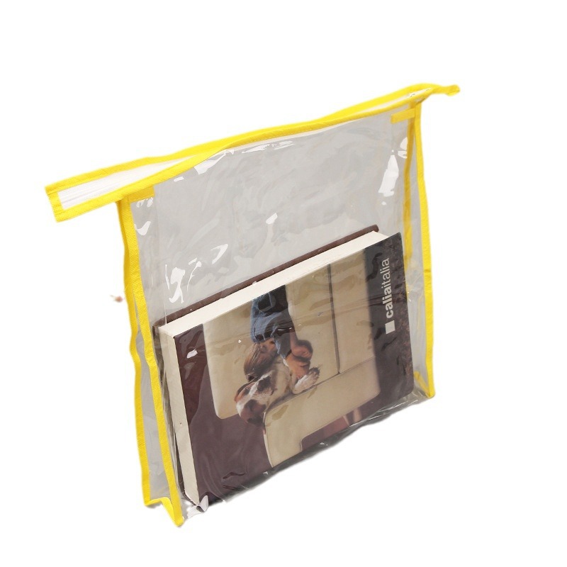 Handheld capacious storage bag PVC for traveling with zipper