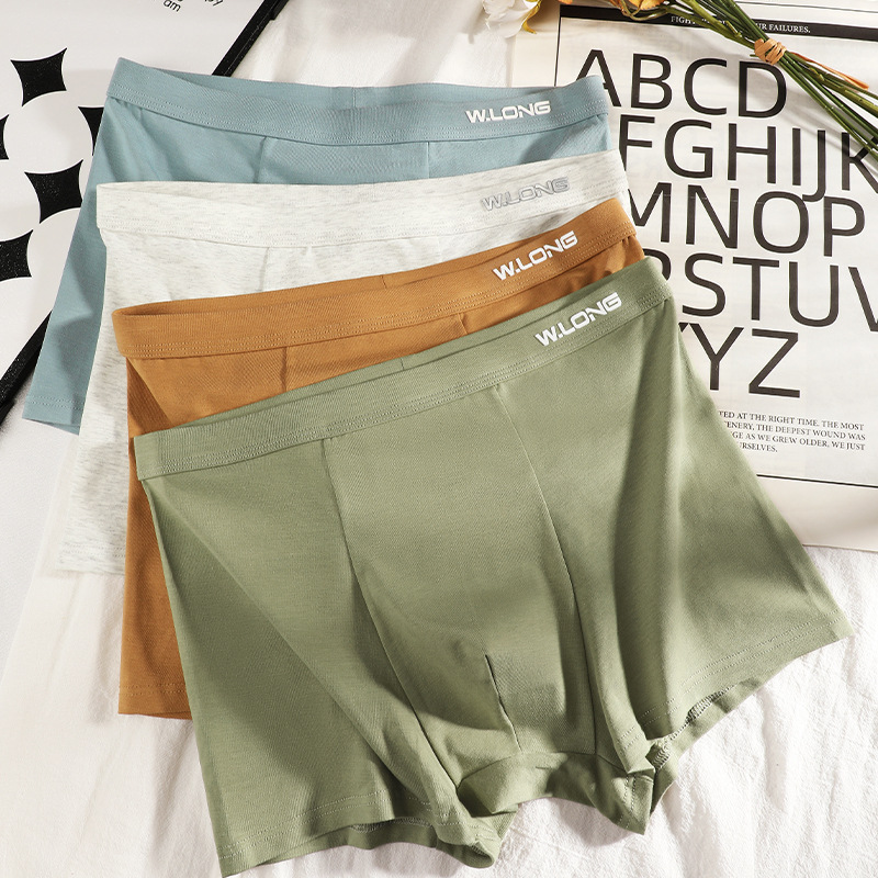 Ropa interior de algodón para hombre, sin costuras, calzoncillos bóxer transpirables y antibacterianos de gran tamaño, calzoncillos bóxers multicolores, opciones multicolores