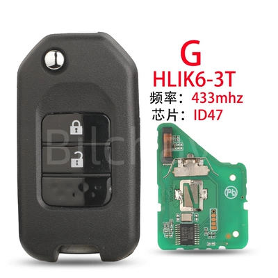 Applicable to Honda A/G Car Keys - 2-key-g-hlik6-3t-remote-control