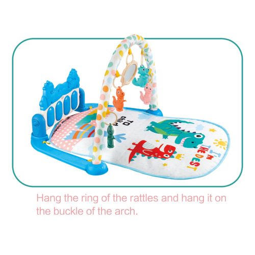 New baby fitness stand baby multifunctional piano pedal early education light music enlightenment fitness blanket toy