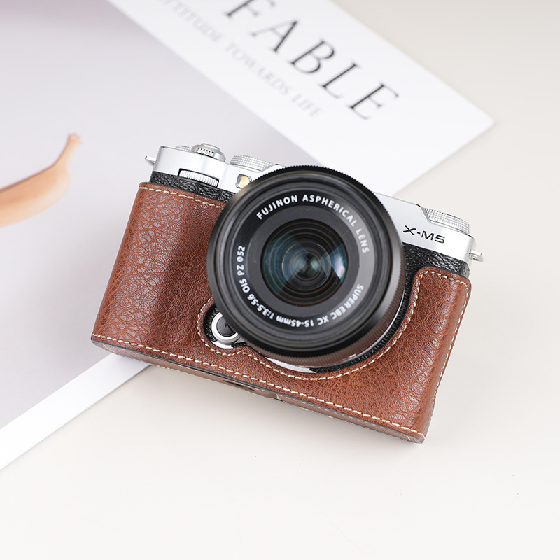Suitable for Fuji Xm5 Protective Case, Xs20 Camera Bag, Xt5 Protective Shell, Xt30 Second-Generation Leather Case, Xt20/Xs10 Case