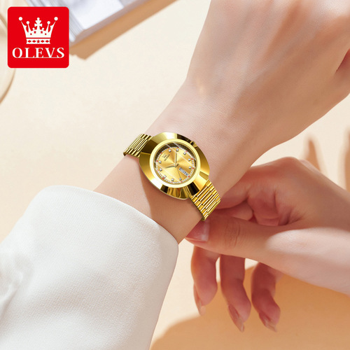 明星代言欧利时品牌跨境热销防水女士手表轻奢镶钻钢带石英表女表