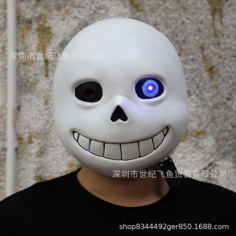 Juego undertale bajo la leyenda máscara Halloween partido personalidad vestido Cosplay Sans cabeza cubierta