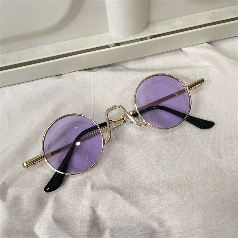 Retro Purple Sunglasses, UV Protection, Multiple Frame Shapes, Width 13–14 cm