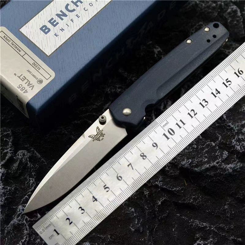 Складной нож (бабочка) BM485, лезло D2 8,0 см, рукоять G10, камнепласт